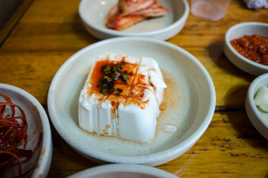 Tofutrekanter med appelsin og ingefær