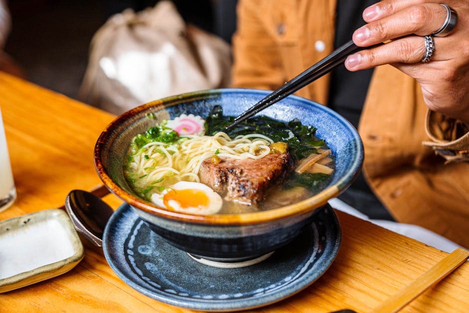 Enkel ramen nudelsuppe