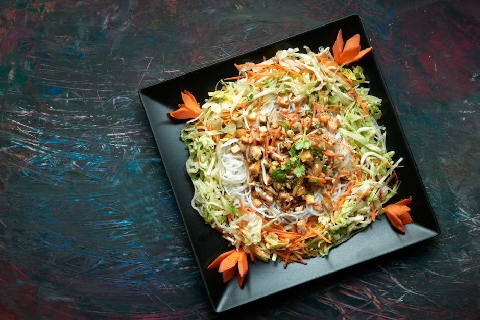 Frisk Shanghai nudelsalat