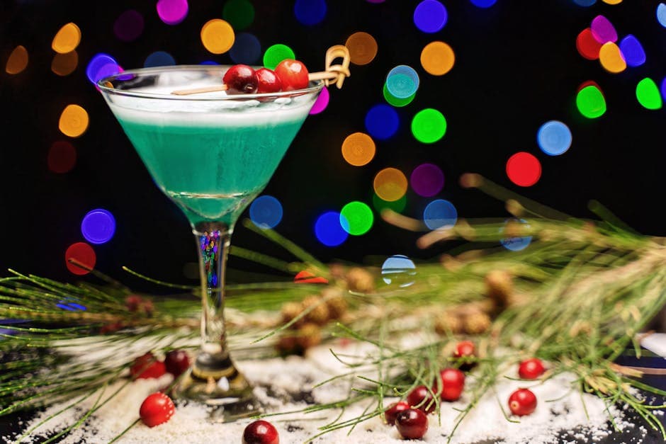 Festlig julepunch med tranebær og ananas