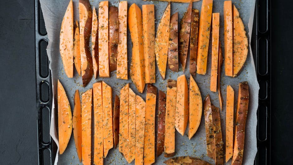Honning- og rosmarinsøtpoteter fra ovnen