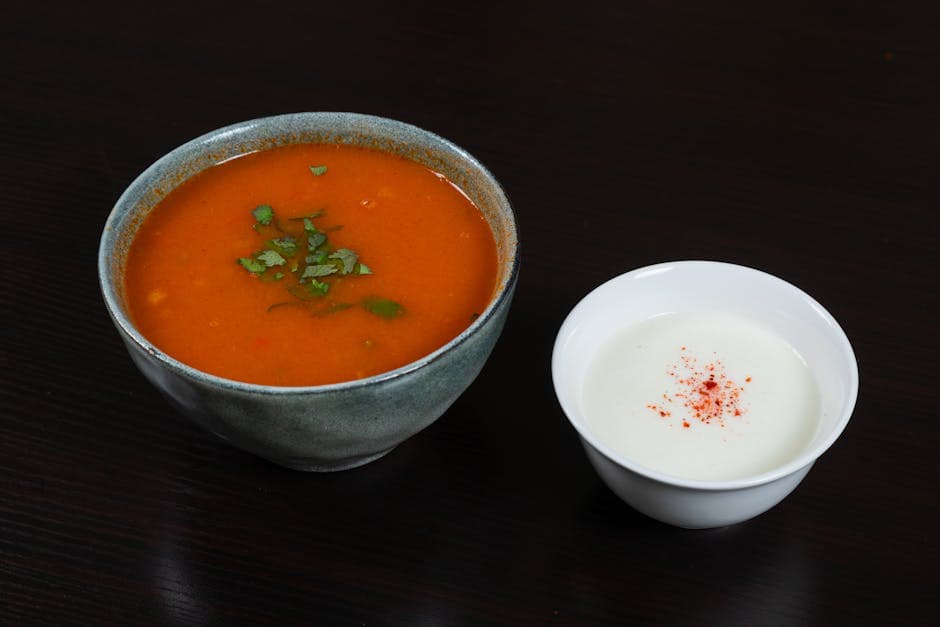 Krydret rød linsesuppe