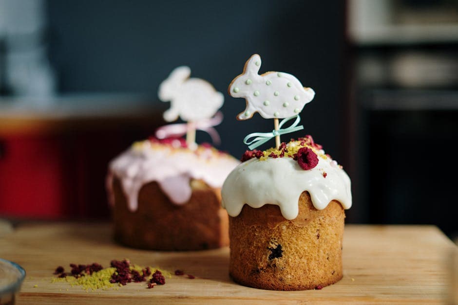 Søt kaninkake med kokos og vanilje