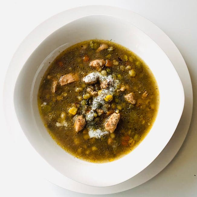 Ertesuppe med røkt kalkun