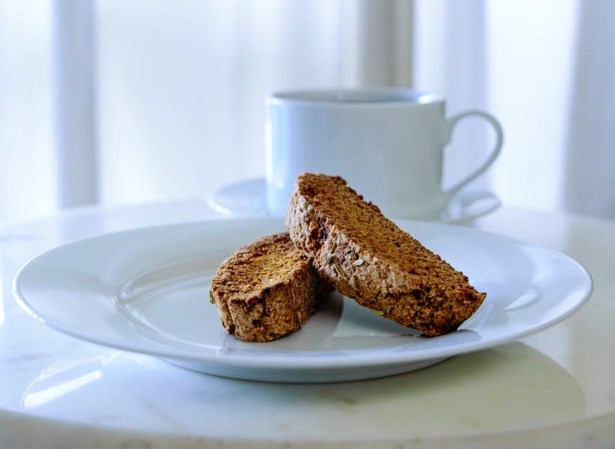 Sprø mandelbiscotti med vanilje