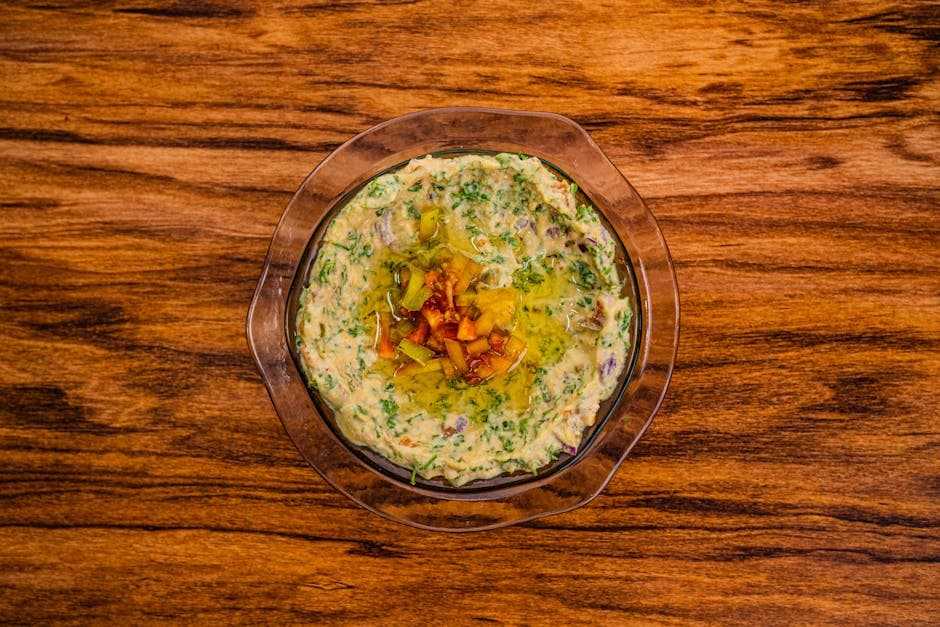 Avocado- og edamame-dip