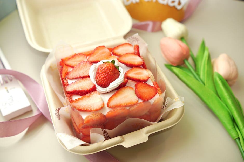 Jordbær-shortcakes med kremost og vanilje