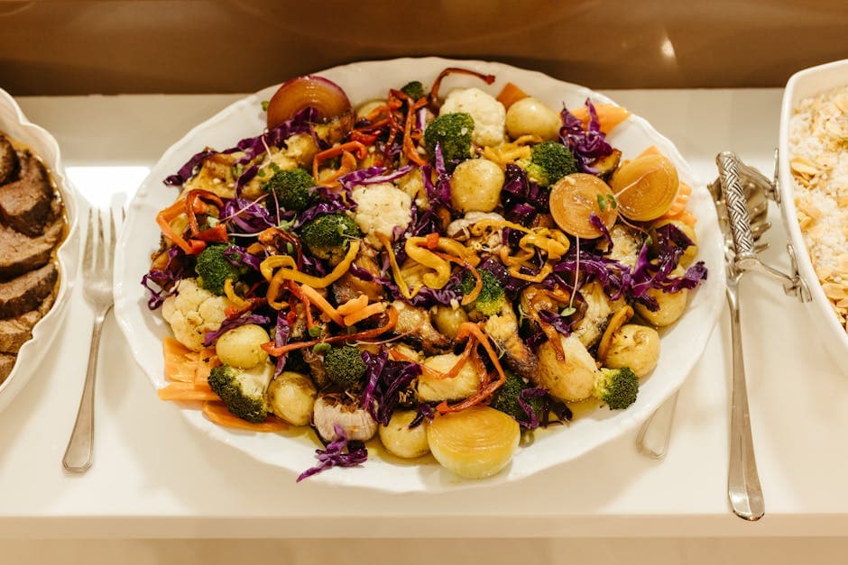 Radicchiosalat med karamelliserte gulrøtter og løk