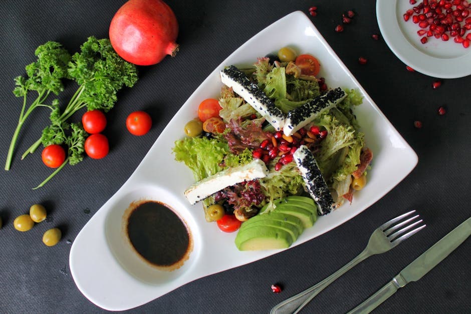 Avokado med sesam- og soyadressing