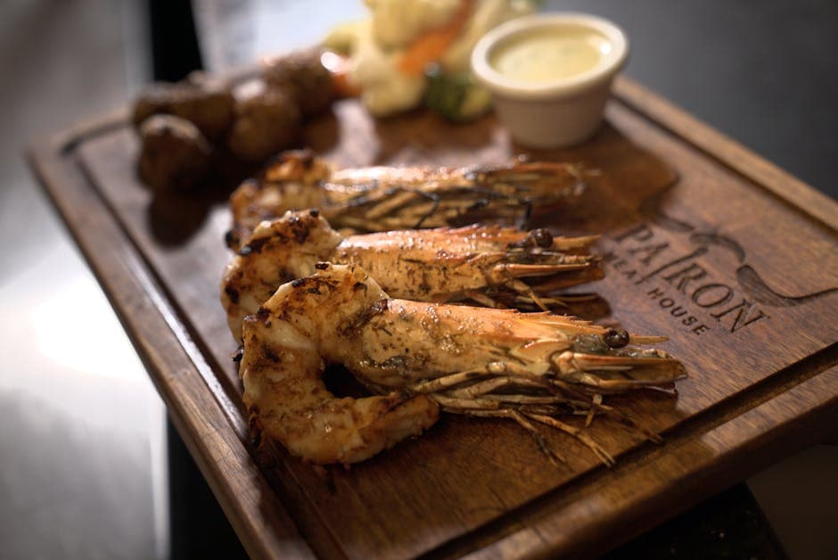 Grillede jumbo-reker med asiatisk marinade