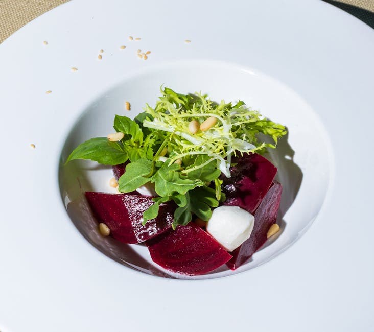 Grapefrukt- og rødbetsalat med yoghurt og estragon