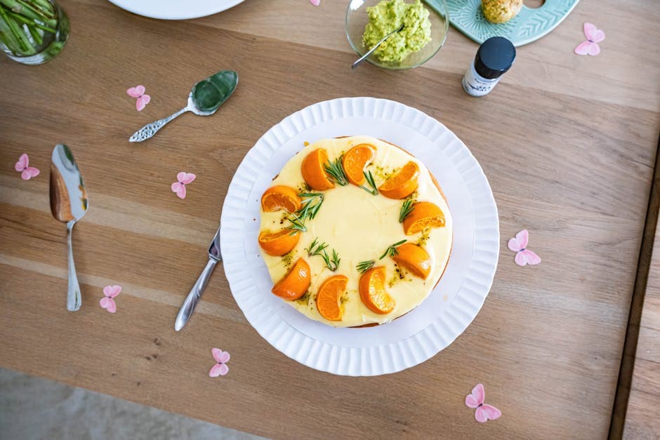 Mandarinkake med sjokolade og ingefær