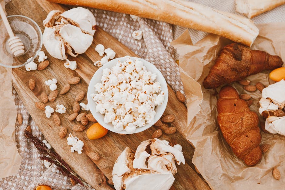 Hjemmelaget høst-trailmix med popcorn og nøtter