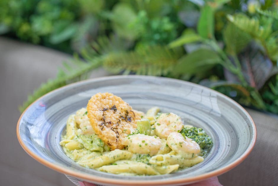 Forhåndslagde reker- og grønnsakspenne