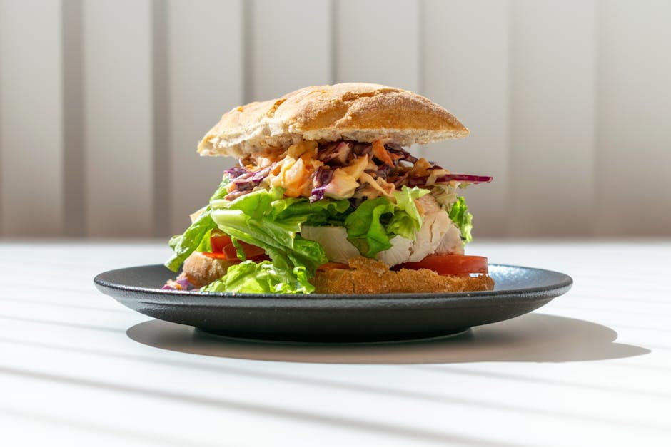 Kalkun Pho Dip-sandwich med buljong