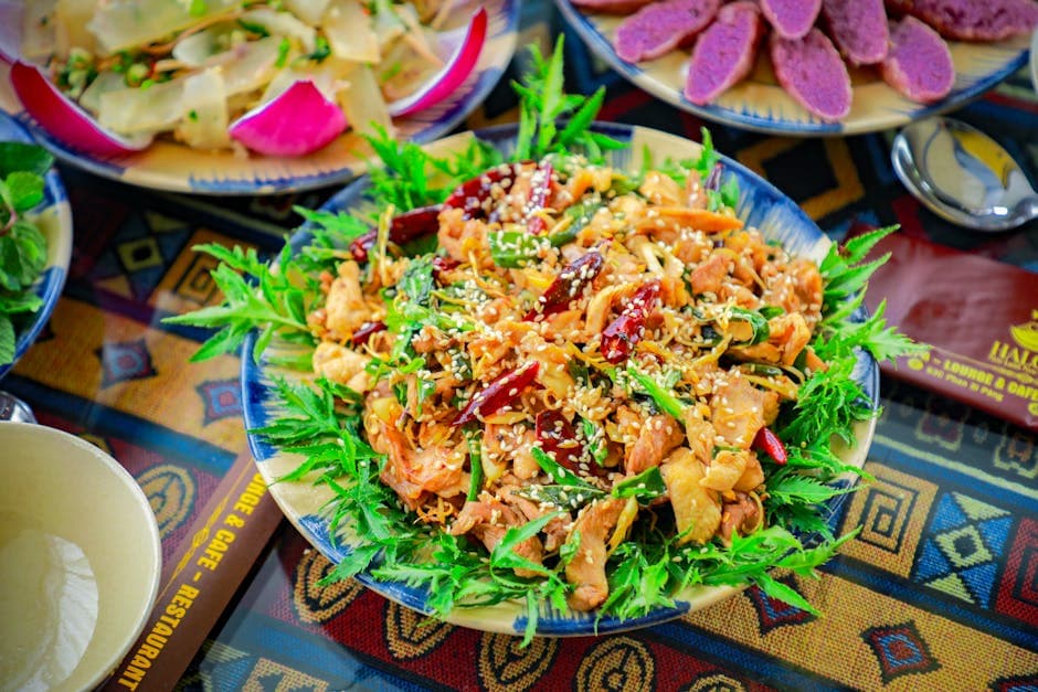 Sesamkylling med wokede grønnsaker