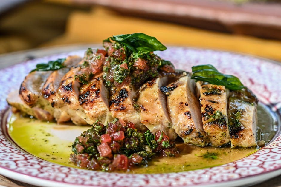 Grillet kveite med chimichurri