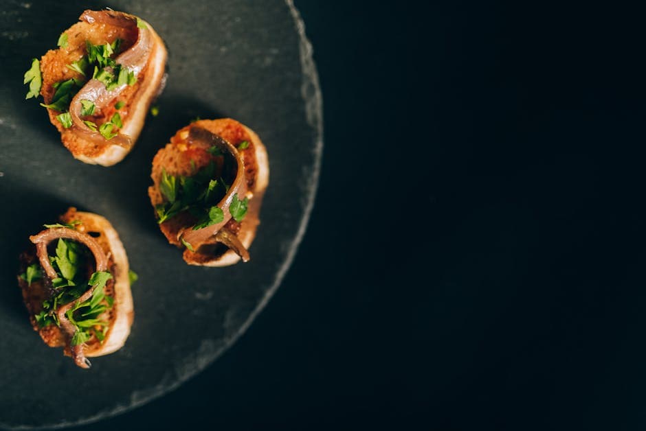 Karamellisert romanesco med ansjos og mynte