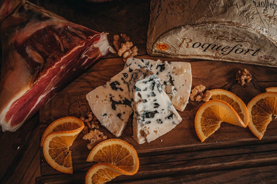 Svinekoteletter med roquefortfyll