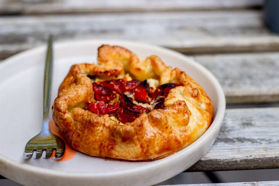 Galetter med cherrytomat, ricotta og oliven