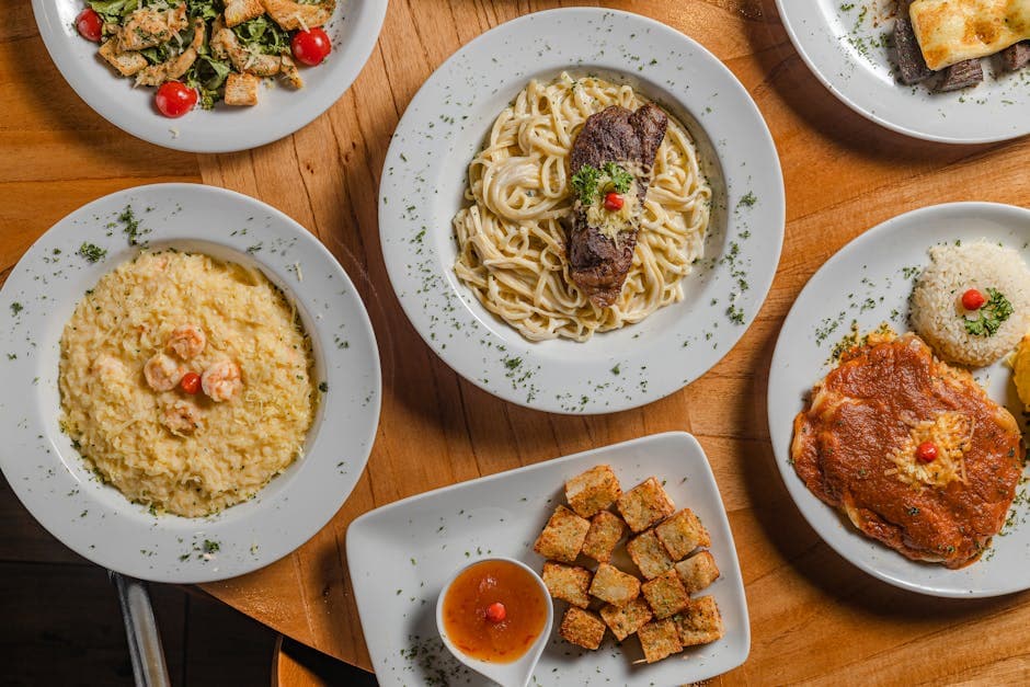Tortellini med biff og caesarsalat