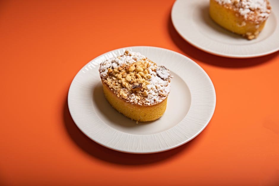 Individuelle rabarbra- og appelsincrumble