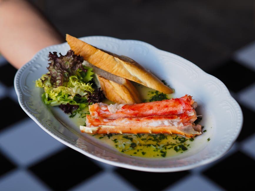 Frisk krabbesalat med fennikel