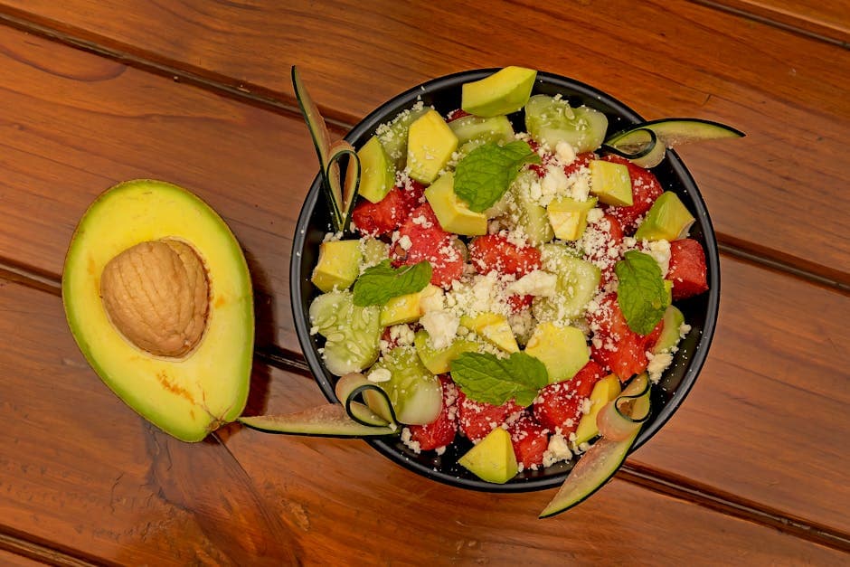 Forfriskende vannmelon- og agurkgazpacho