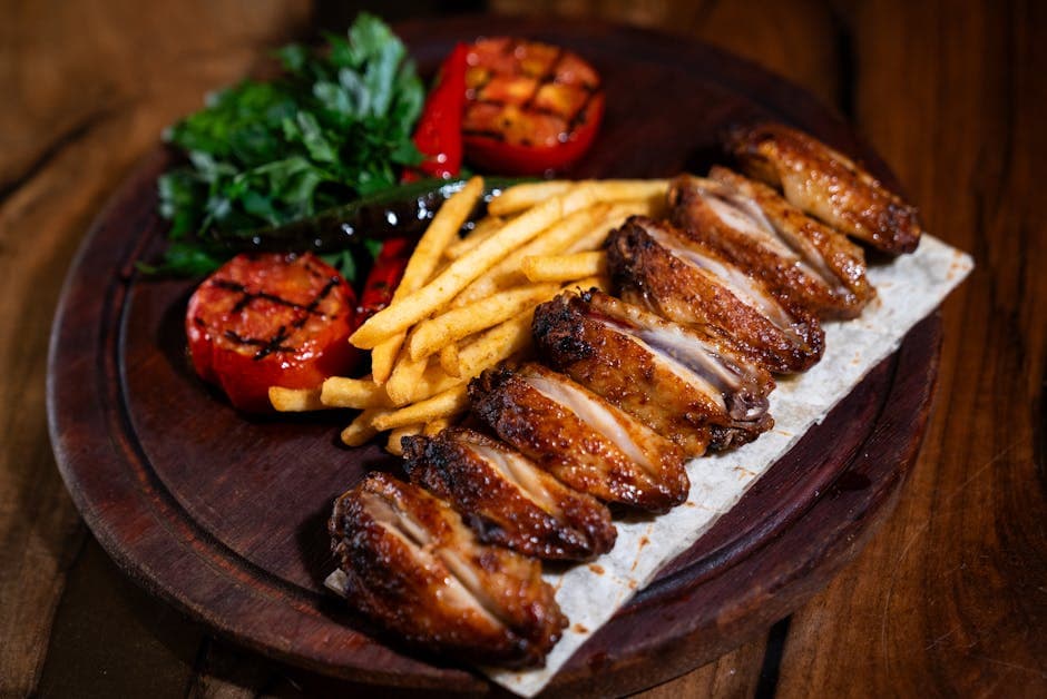 Sørlig stekt og grillet kylling