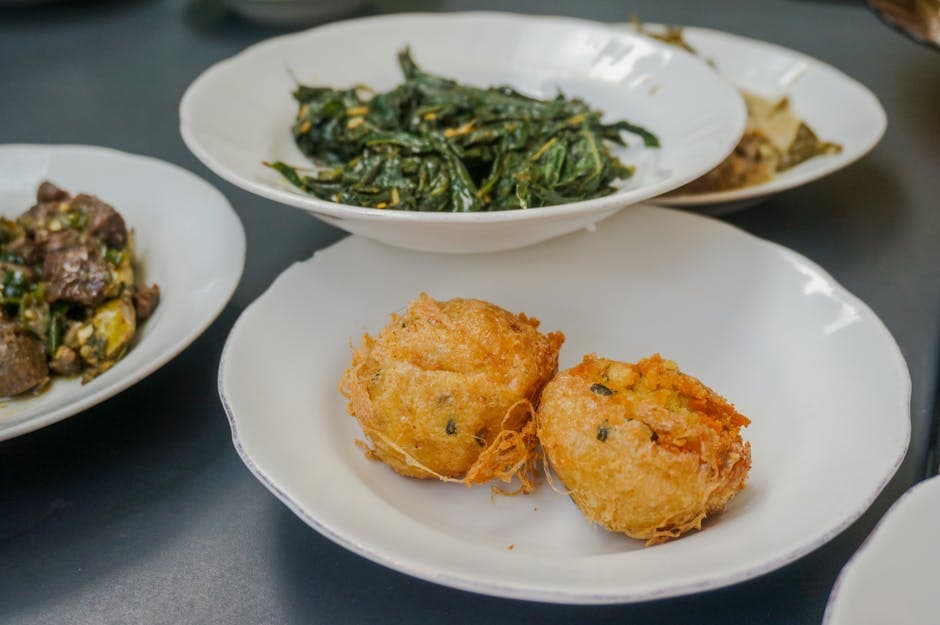 Ostefylte risballer med skinke