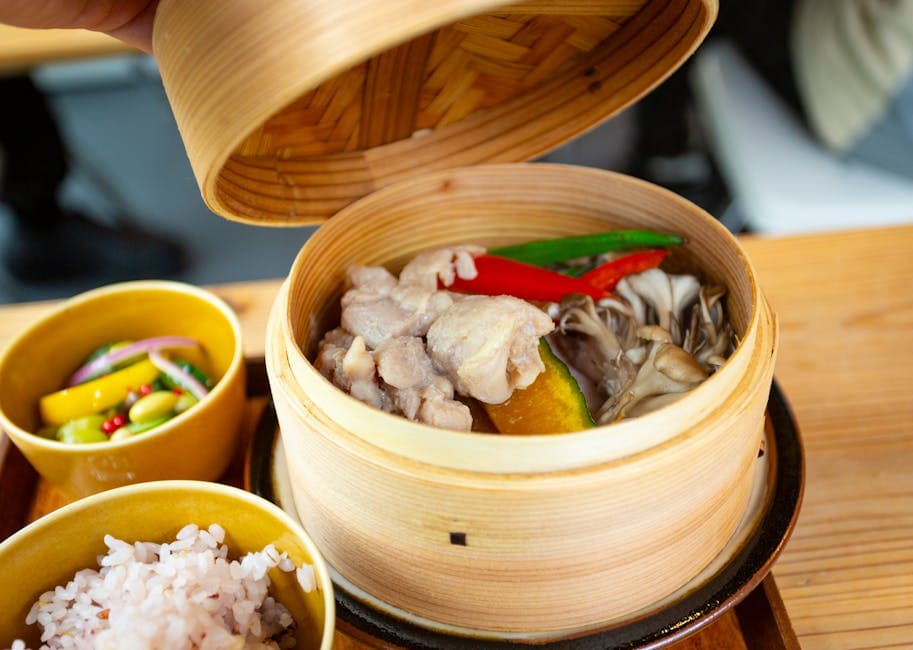 Dampede kyllinglår med timian og soppfyll