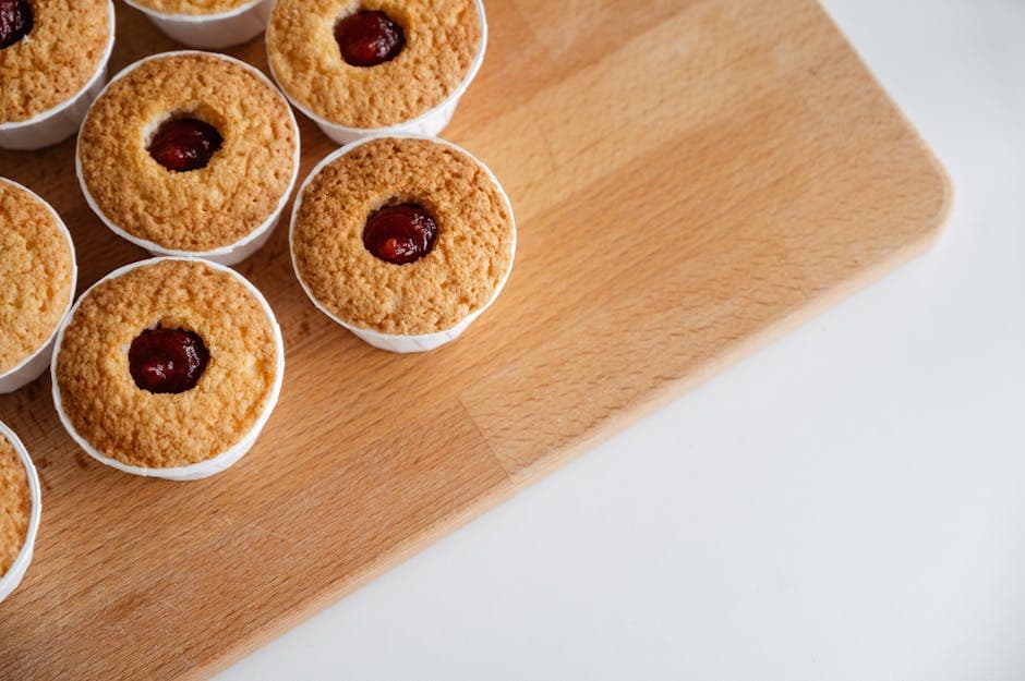 Peanøttsmør- og syltetøycupcakes