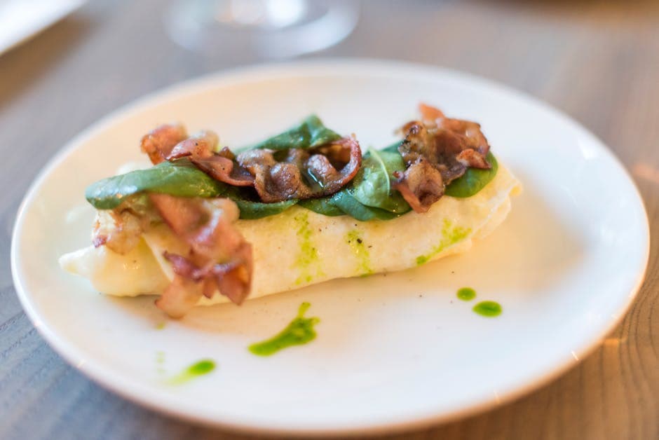 San Diegan-omelett med poteter og bacon