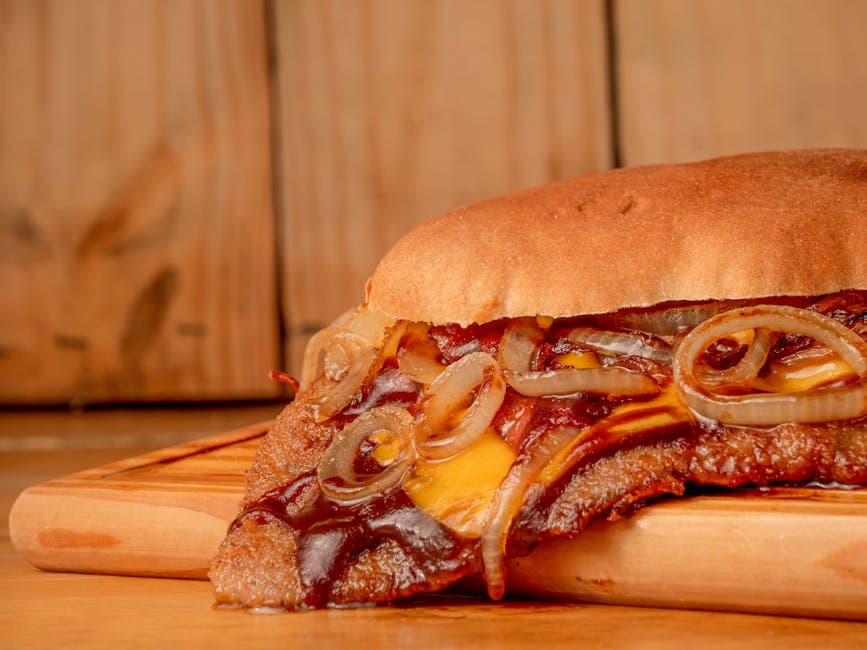 Ølostsmelt med bourbon BBQ-glasur