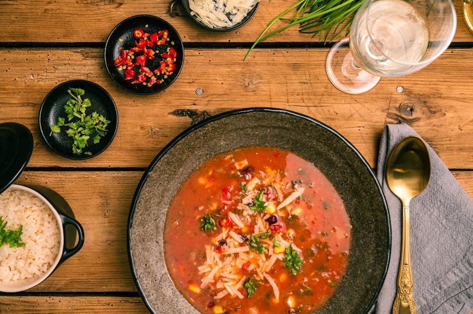 Krydret sørvestlig kyllingsuppe