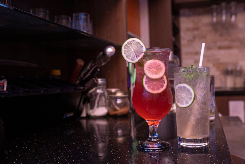 Hibiskus- og ginlimonade