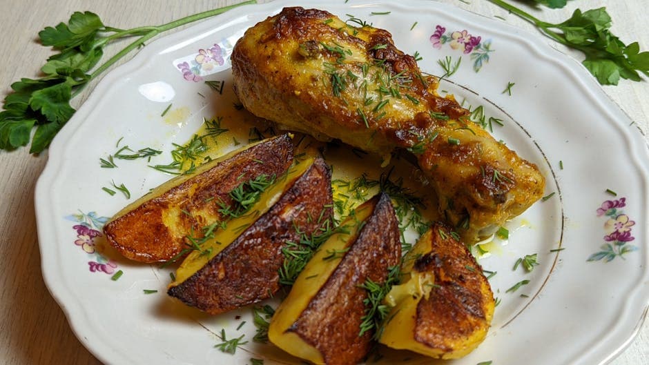 Kylling og poteter med italiensk dressing