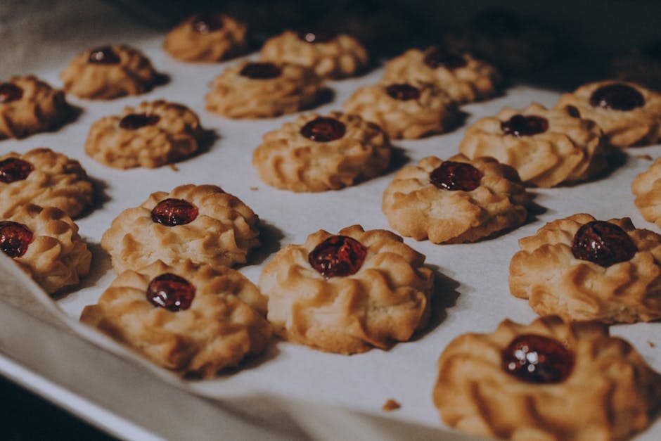 Mamaus spritz-kaker med kirsebær