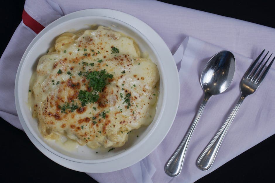 Kremet kylling Cordon Bleu-grateng