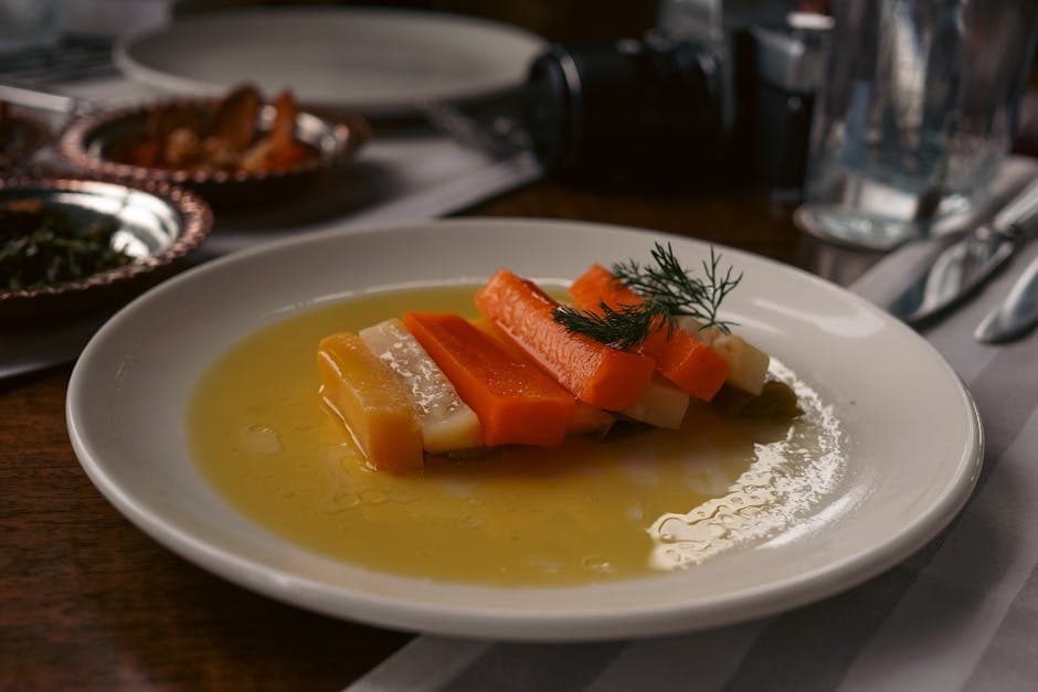 Dampede gulrøtter med sitron- og dillvinaigrette