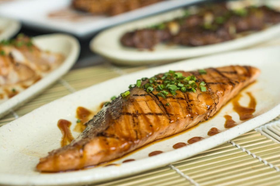 Grillet laksesteak med hoisin BBQ-saus