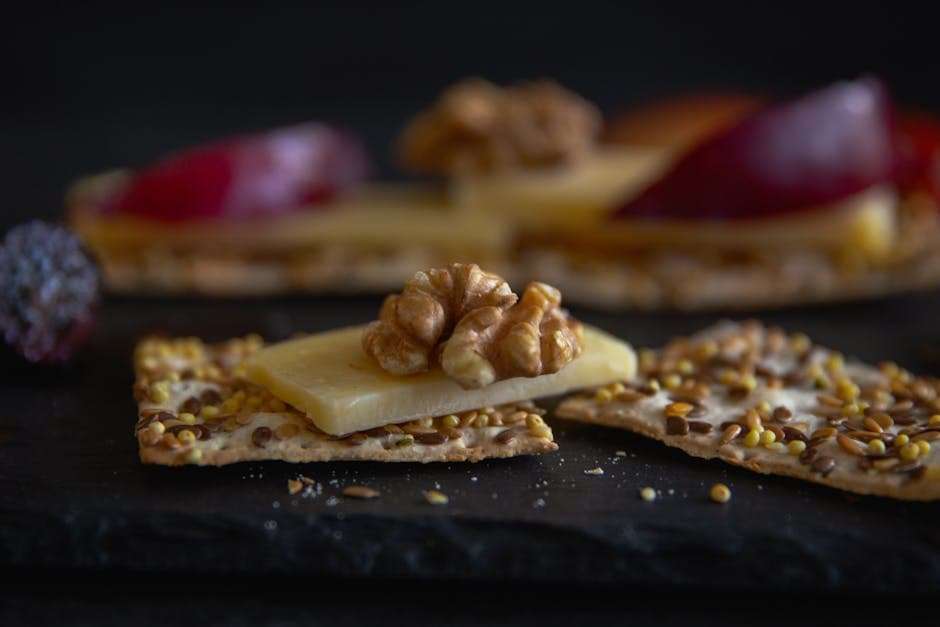 Valnøtt- og gorgonzolabiter med honning