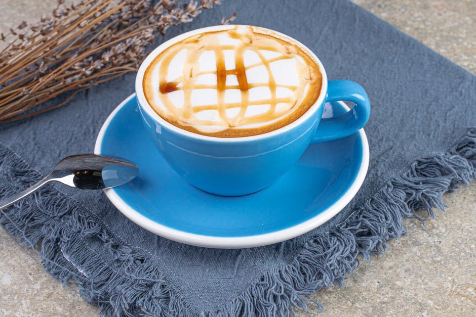 Karamell- og ingefærlatte