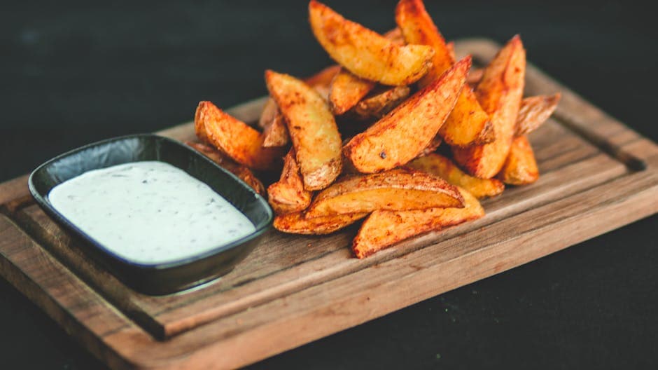 Røkte potetbåter med paprikakrydder