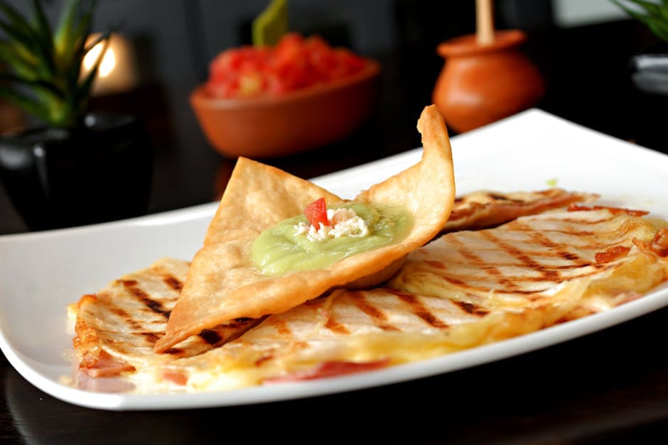 Hummer og avokado på tortillablomster