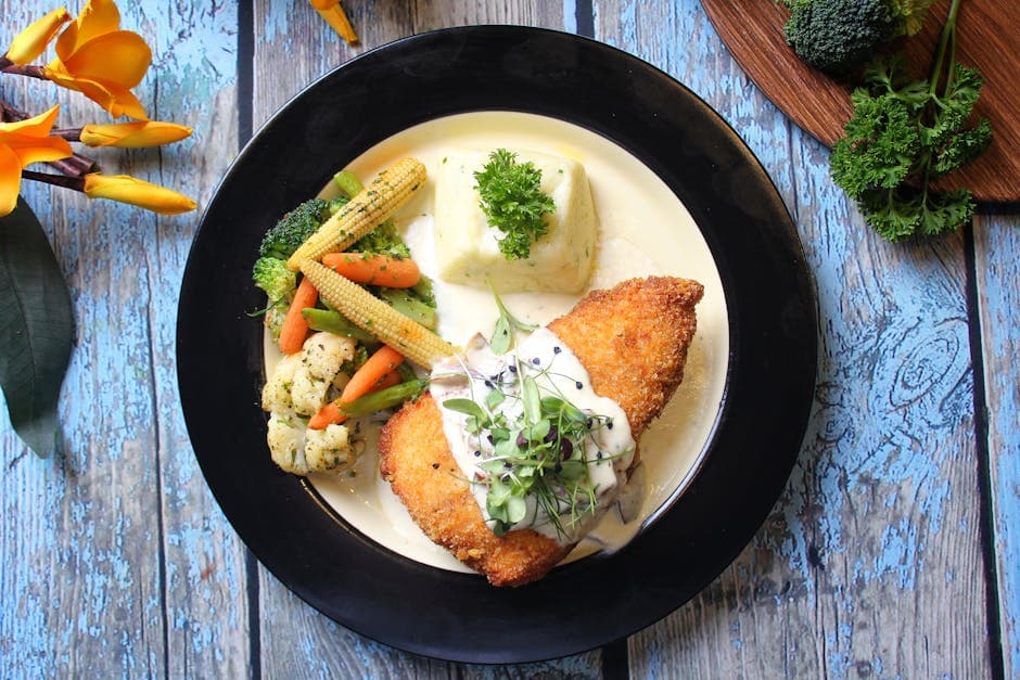 Smørstekt kylling i saus