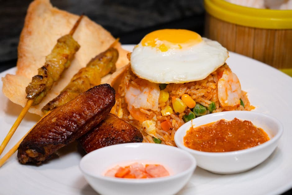 Krydrede kylling- og rekeruller med egg