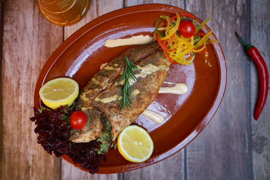 Fylt hvitfisk med reker og oliven