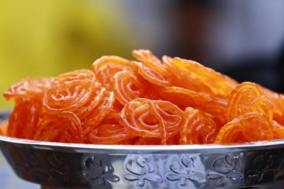 Indisk søtbrød (Jalebi)