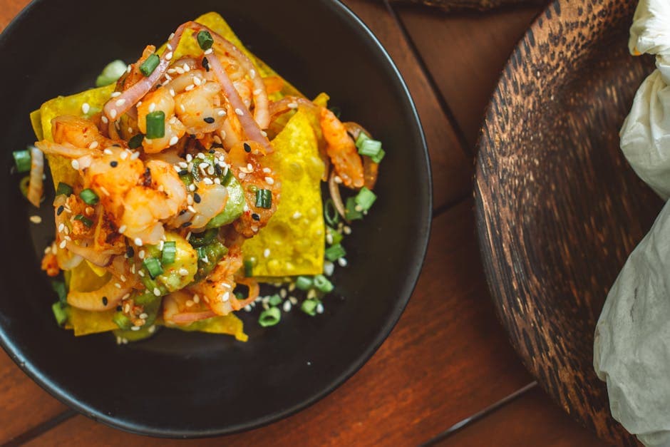 Reker og maisgryn (Shrimp and Grits)